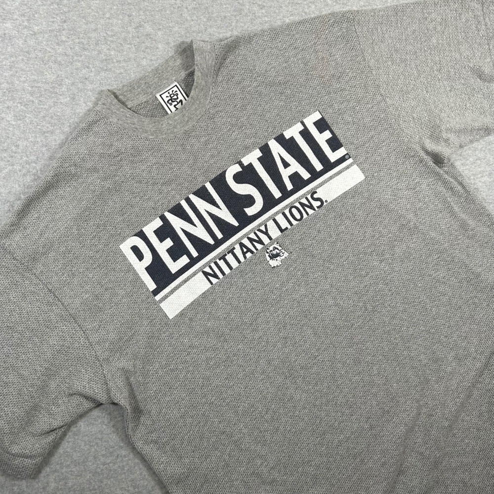 Vintage Penn State Nittany Lions Shirt Men's XL(Tag XXL)‎ Gray Savvy College VTG
